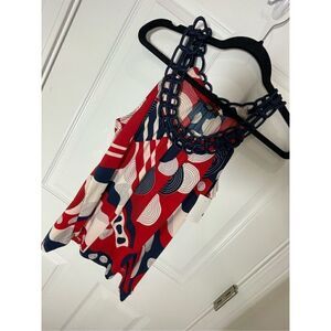 August Silk women’s blouse rope medium NWT